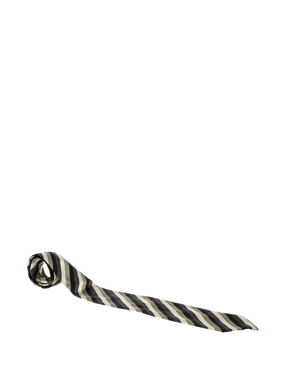Giorgio Armani Pre-Owned striped silk tie | Multicolour | Image 1