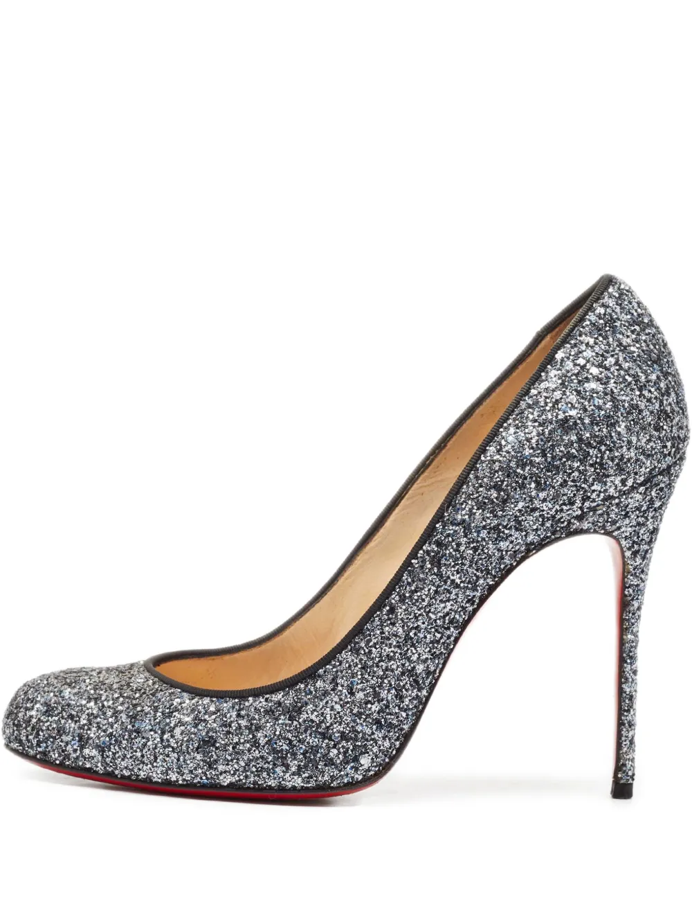 Pre-owned Christian Louboutin 115mm Glitter Pumps
