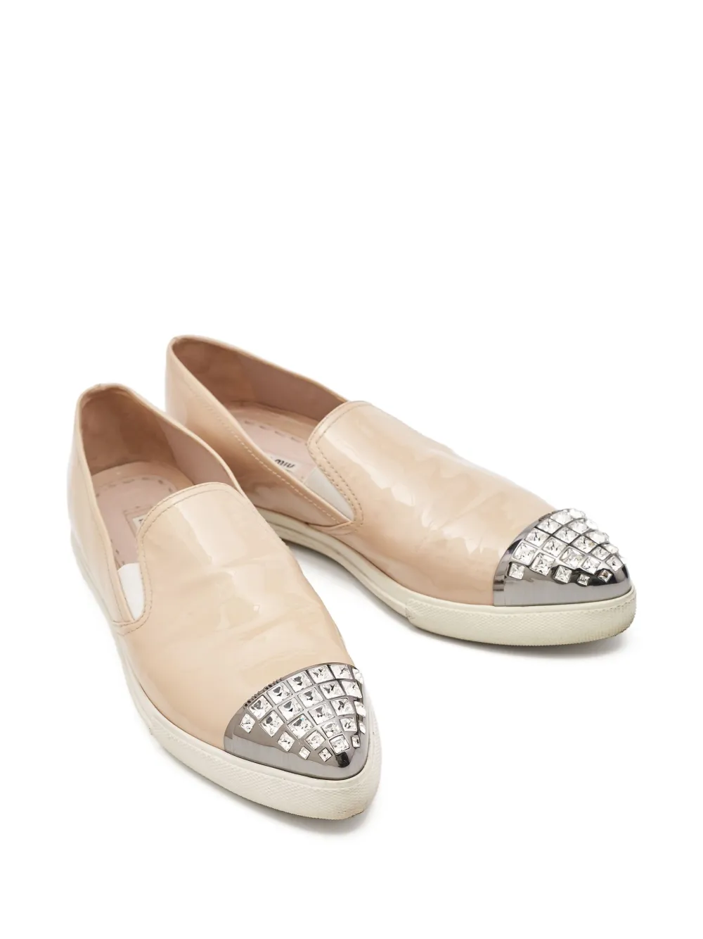 Miu Miu Pre-Owned leather sneakers | Image 2
