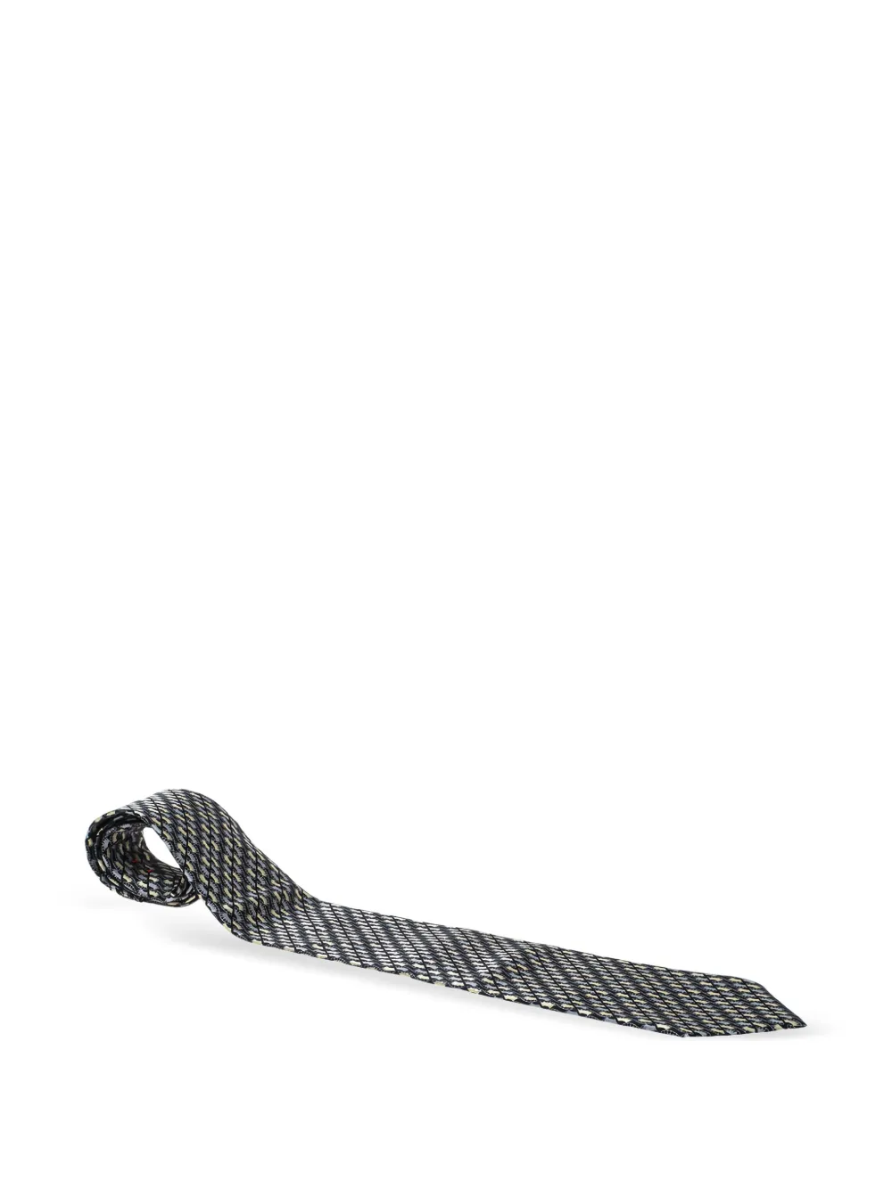 Brioni Vintage geometric-pattern tie | negro | Image 1
