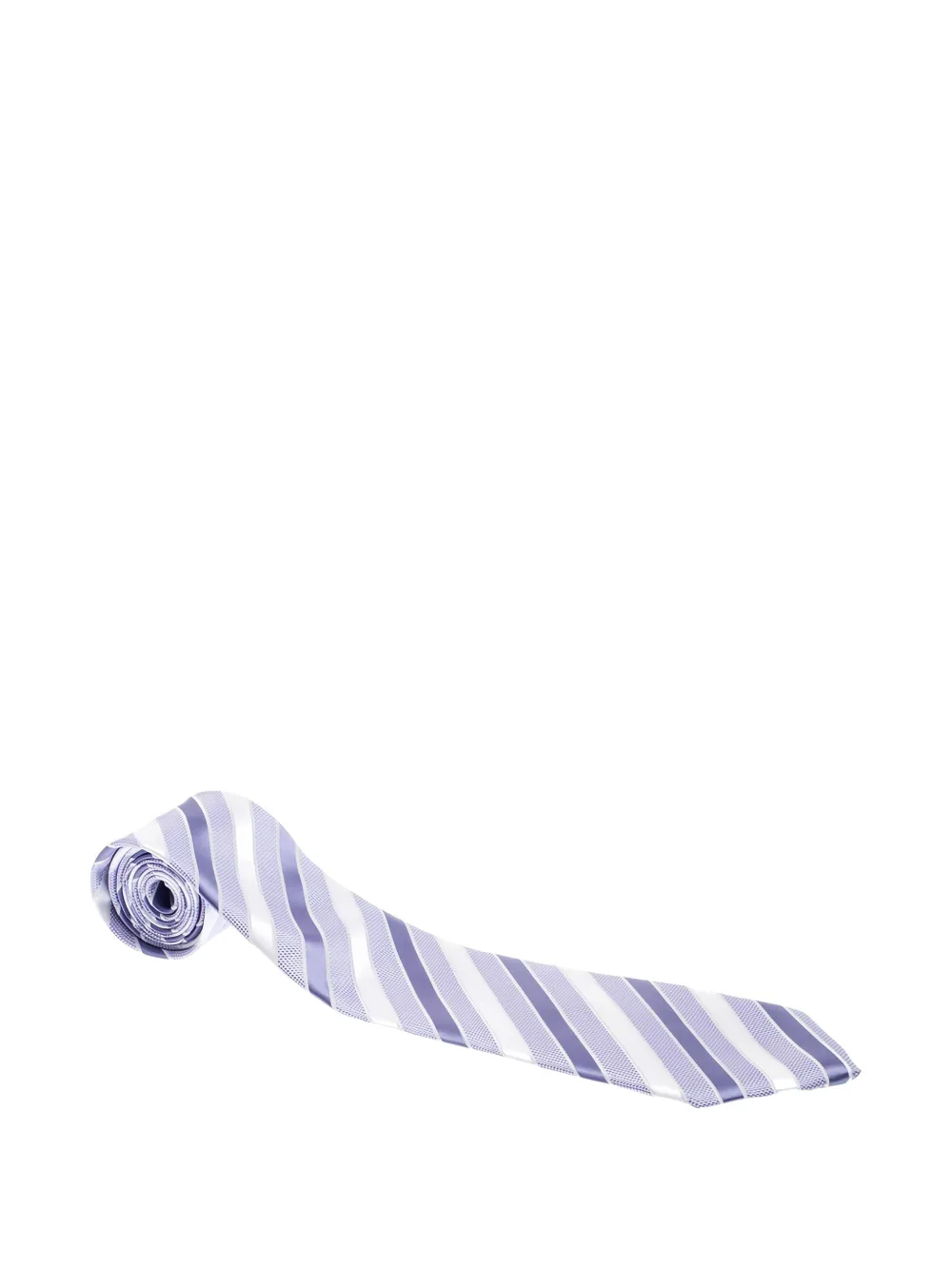 Giorgio Armani Pre-Owned striped silk tie | Purple | Image 1