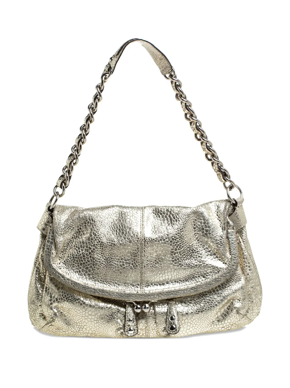 Pre-owned leather shoulder bag
