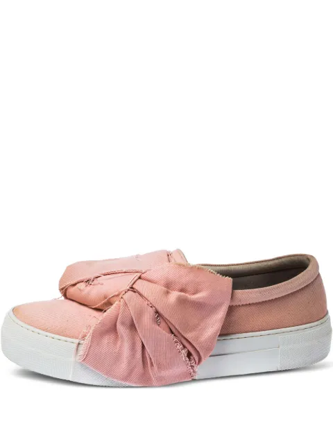 Joshua Sanders bow canvas sneakers