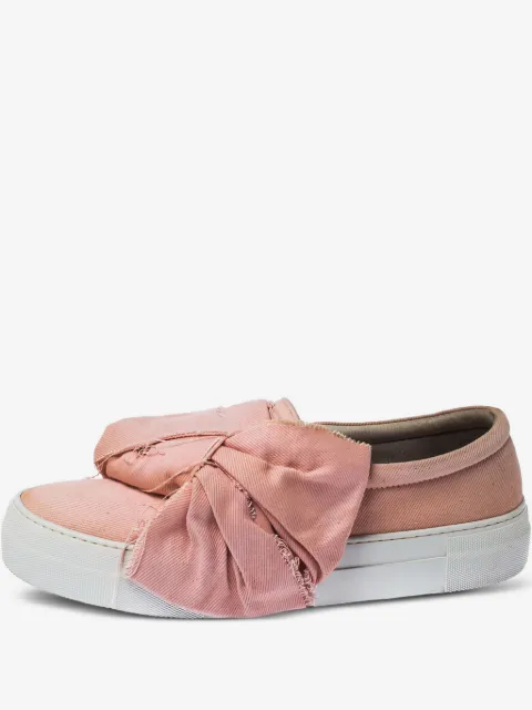 Joshua Sanders bow canvas sneakers