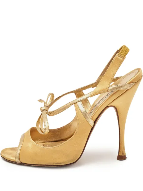 Manolo Blahnik Pre-owned 115 mm sandalen met bandjes