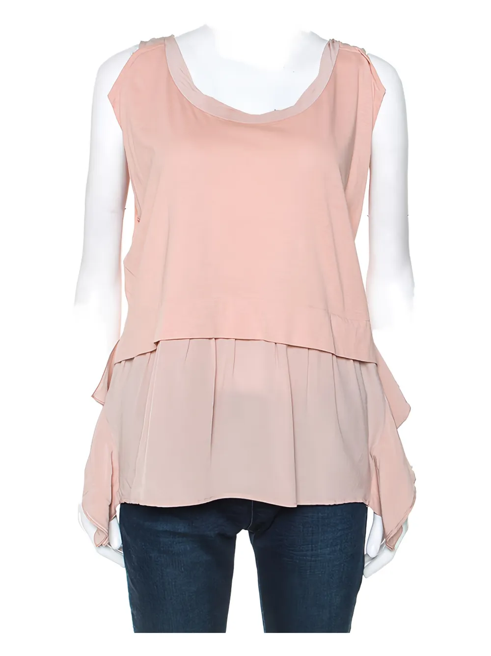 Miu Miu Pre-Owned layered sleeveless top - Rosa