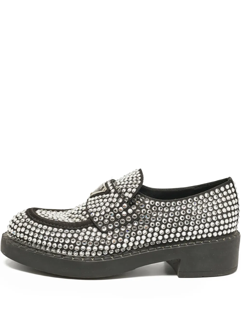 crystal-embellished loafers
