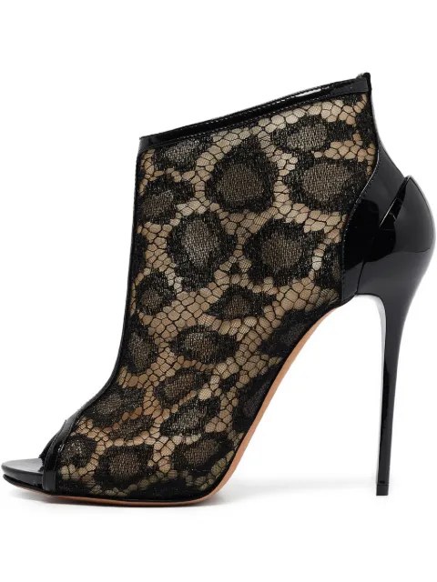 Alexander McQueen Pre-Owned 125mm leopard-mesh pumps