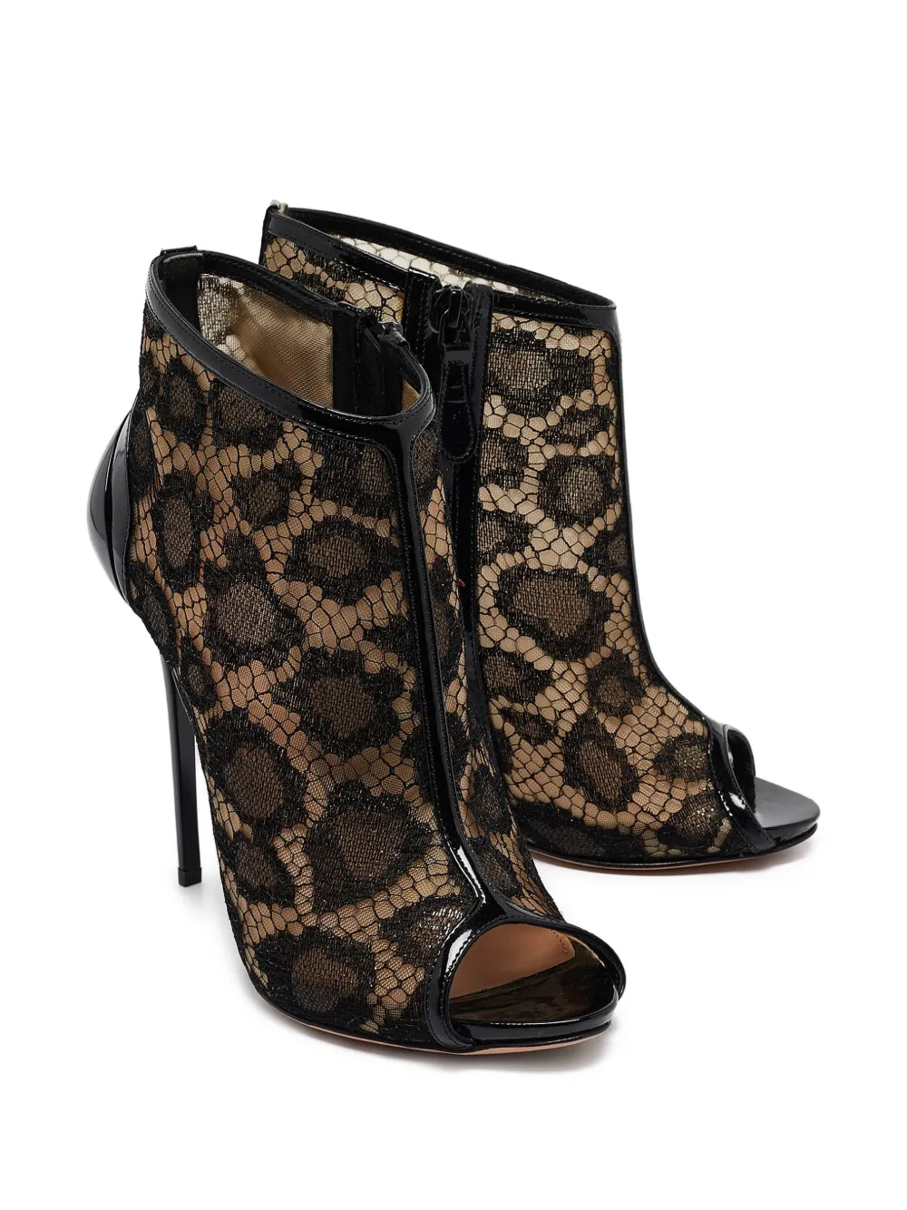 Alexander McQueen Pre-Owned 125mm leopard-mesh pumps | Image 2