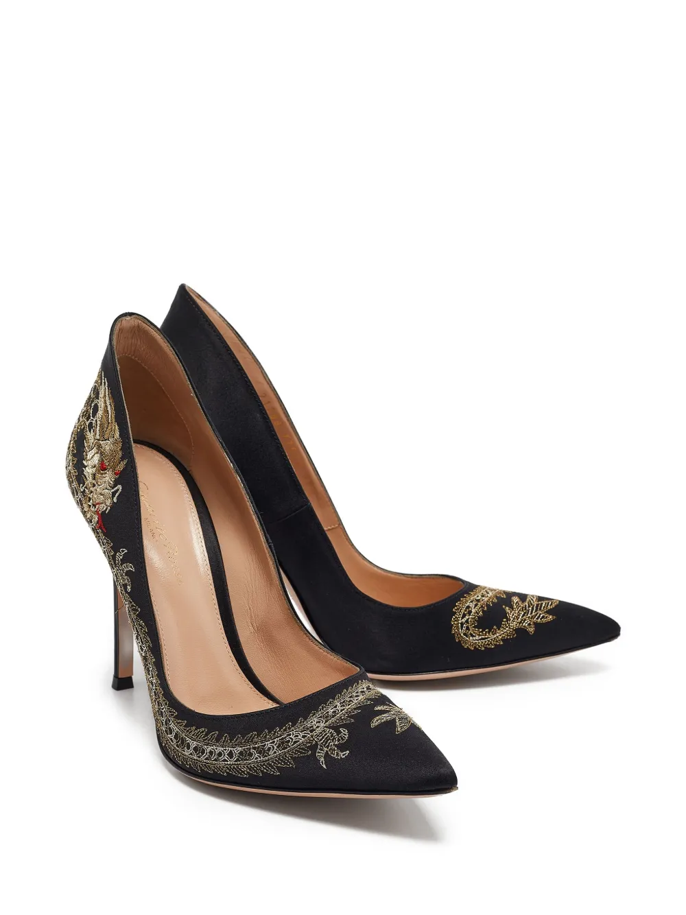Gianvito Rossi Pre-owned 105 mm Dragon stiletto pumps - Zwart