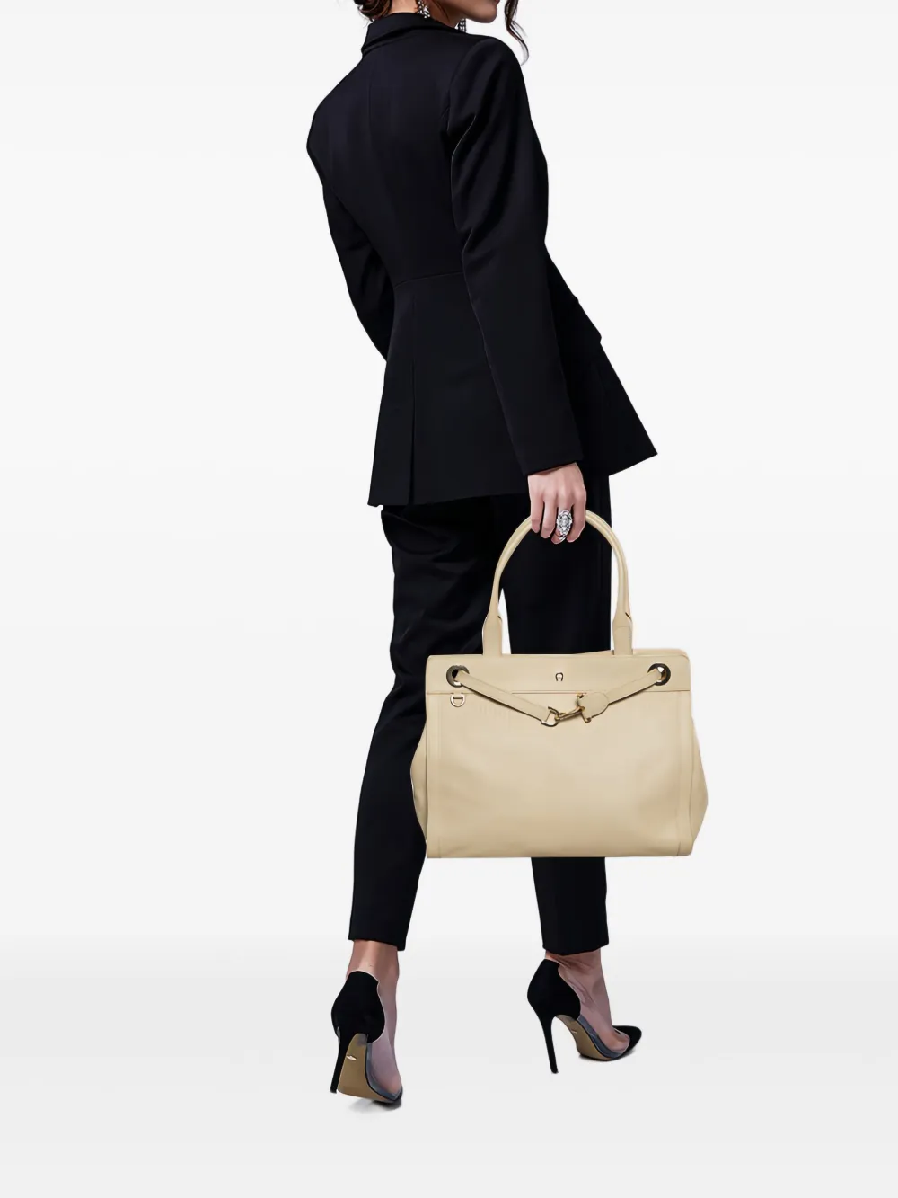 Aigner Vintage Cavallina leather tote bag | Image 2