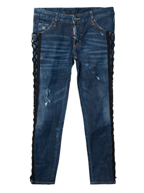DSQUARED2 pre-owned lace-detail jeans