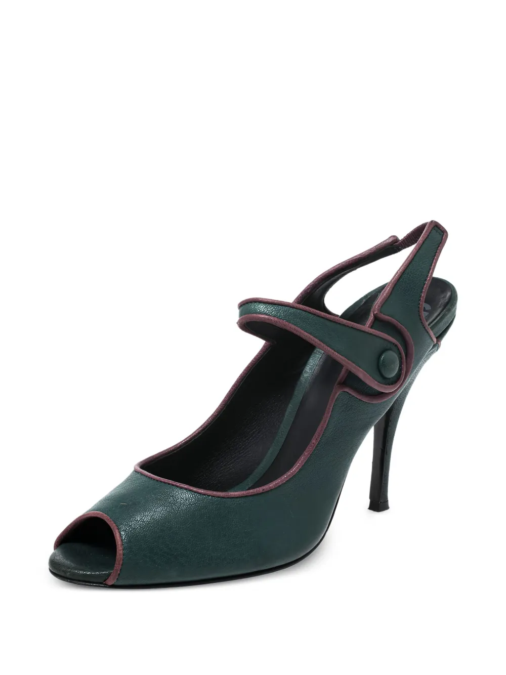 Dolce & Gabbana Pre-Owned 115 mm leren Mary Jane pumps - Groen