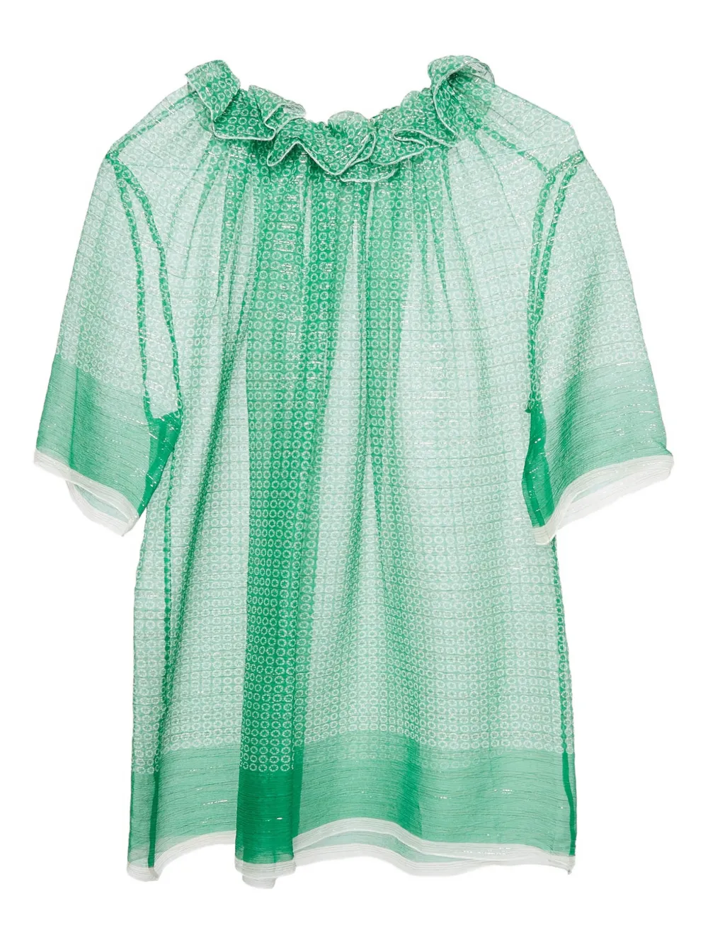 Stella McCartney Pre-Owned ruffled top | Green | Image 1