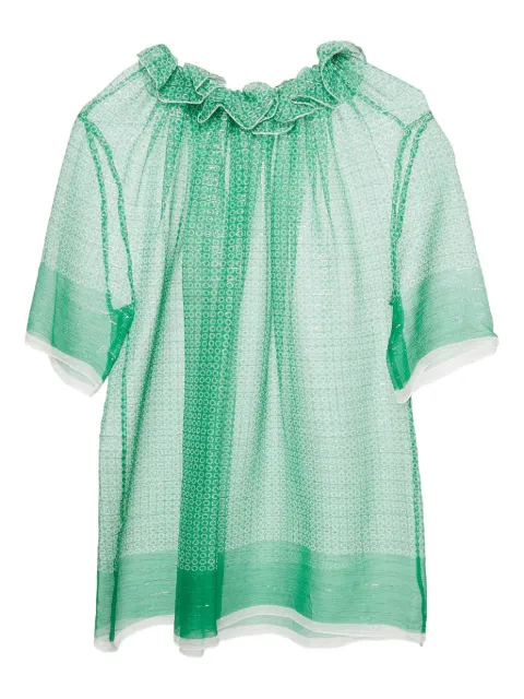 Stella McCartney Pre-Owned Top mit Rüschen