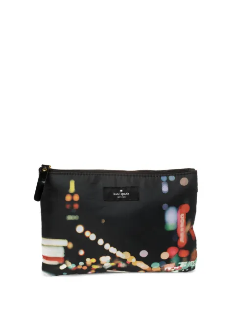 Kate Spade graphic-print clutch bag 