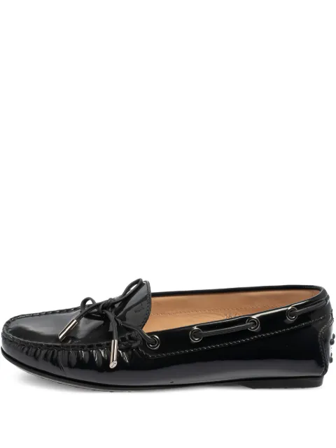 Tod's Vintage pre-owned City Gommino patent-leather boat shoes