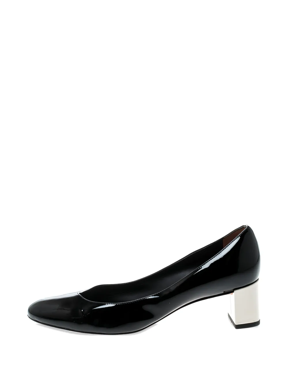 Fendi Pre-Owned 50 mm Eloise lakleren pumps met blokhak - Zwart