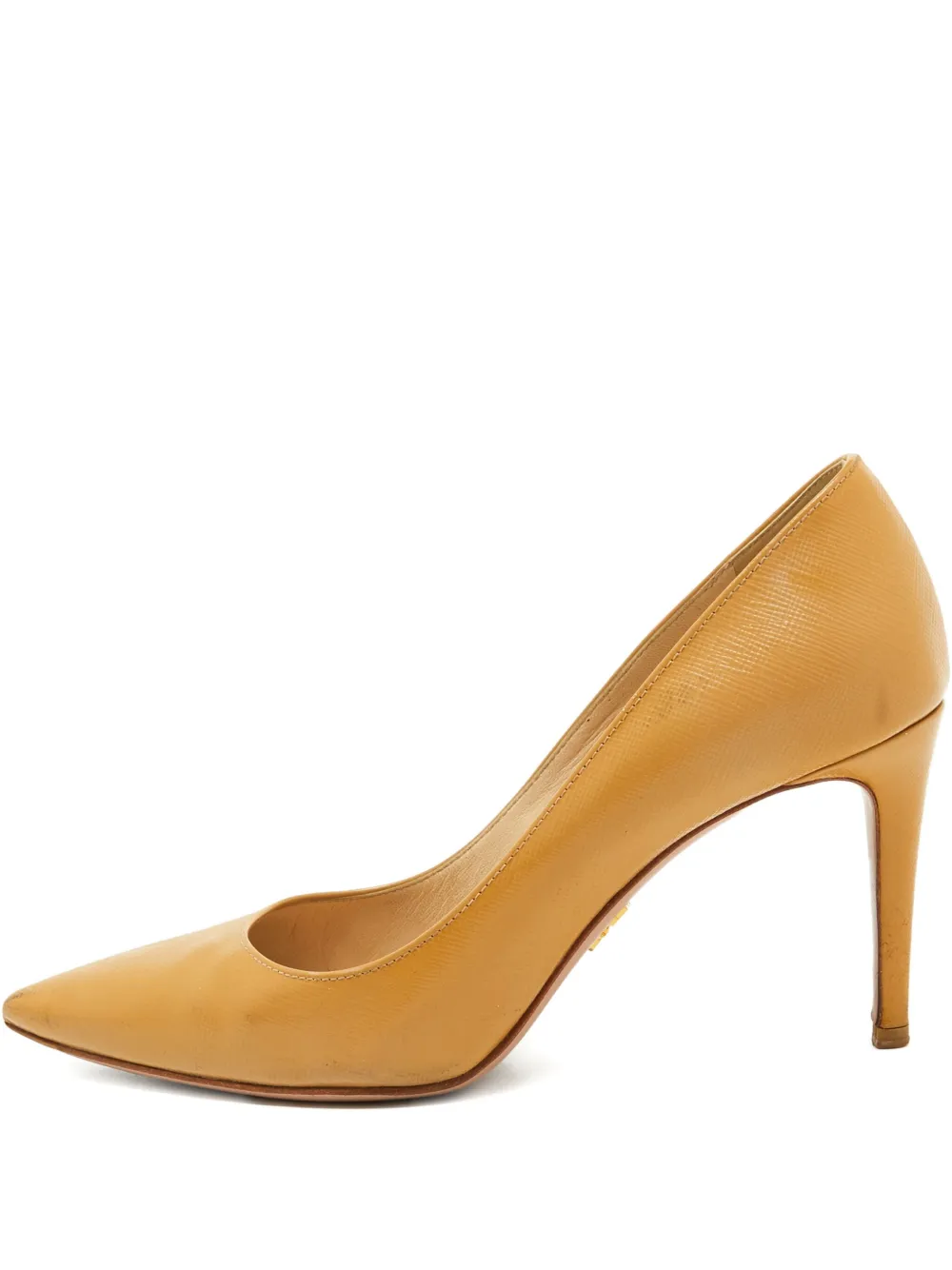 Prada Pre-Owned 85mm leather heeled pumps | Neutrals | Image 1