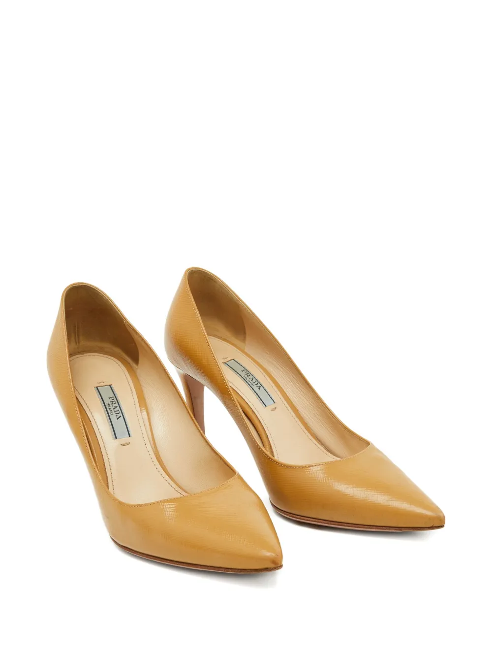 Prada Pre-Owned 85mm leather heeled pumps | Image 2