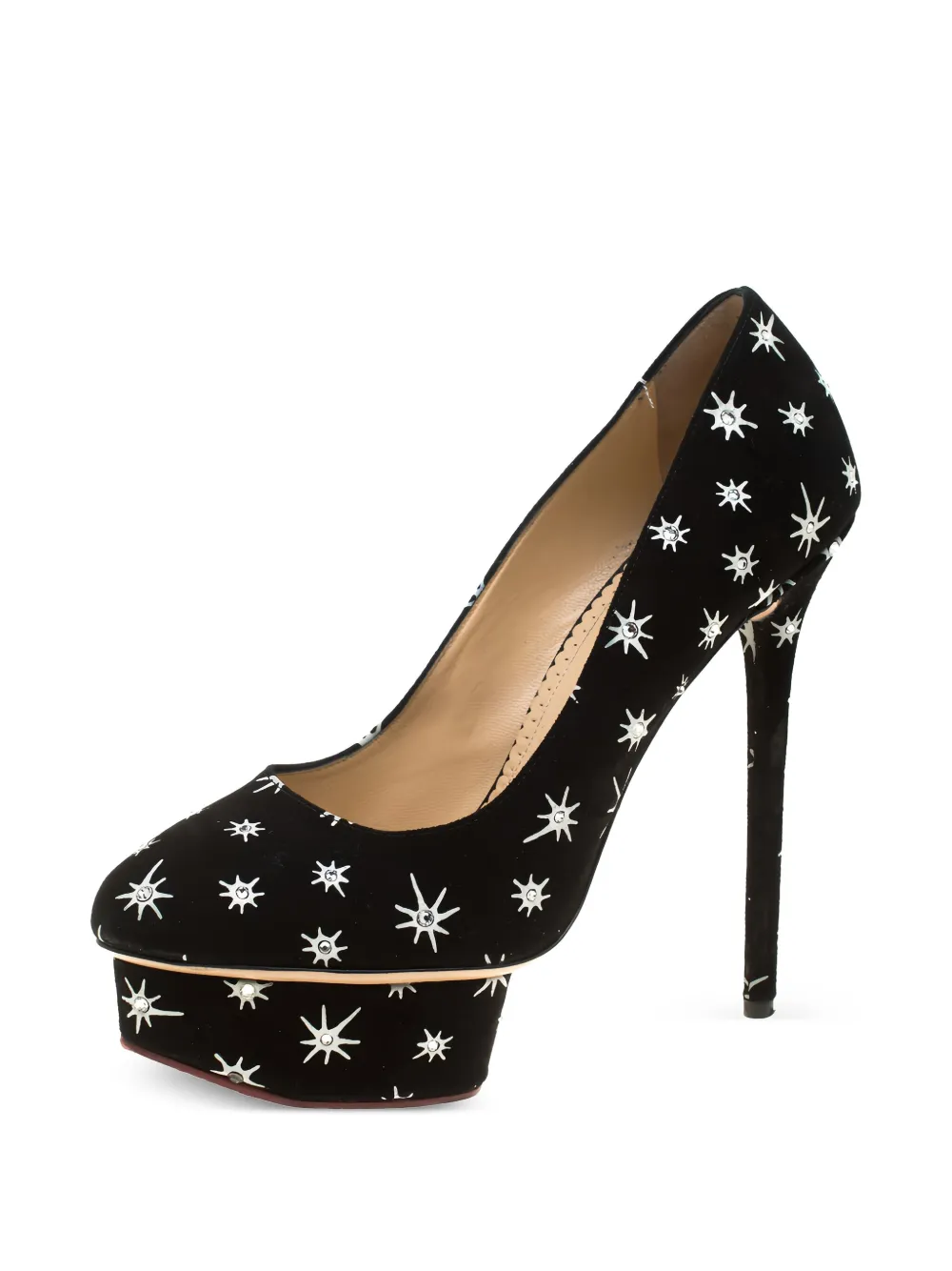 Charlotte Olympia 145 mm Dolly pumps met plateauzool - Zwart