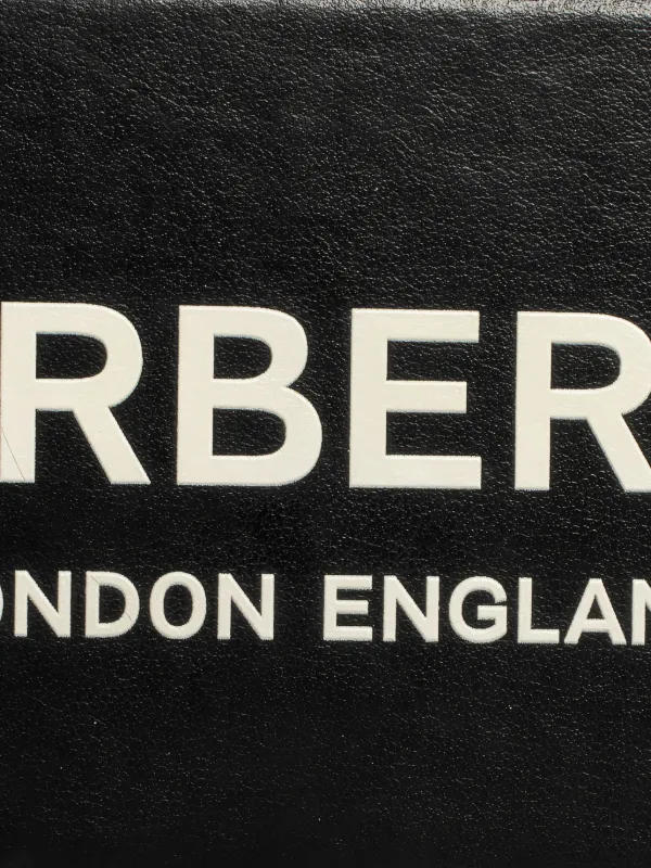 Burberry Pre-Owned Leather Logo iPhone Case | Black | FARFETCH