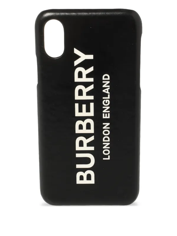 burberry phone case BURBERRY Phone Case Leather Black Gold Auth BA11293V – MixTHINKS