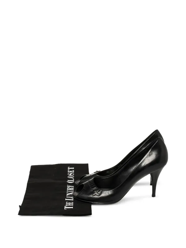 Louis Vuitton Pre-Owned 100mm peep-toe Pumps Black FARFETCH PH