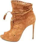 Le Silla 100mm leather heeled boots - Brown