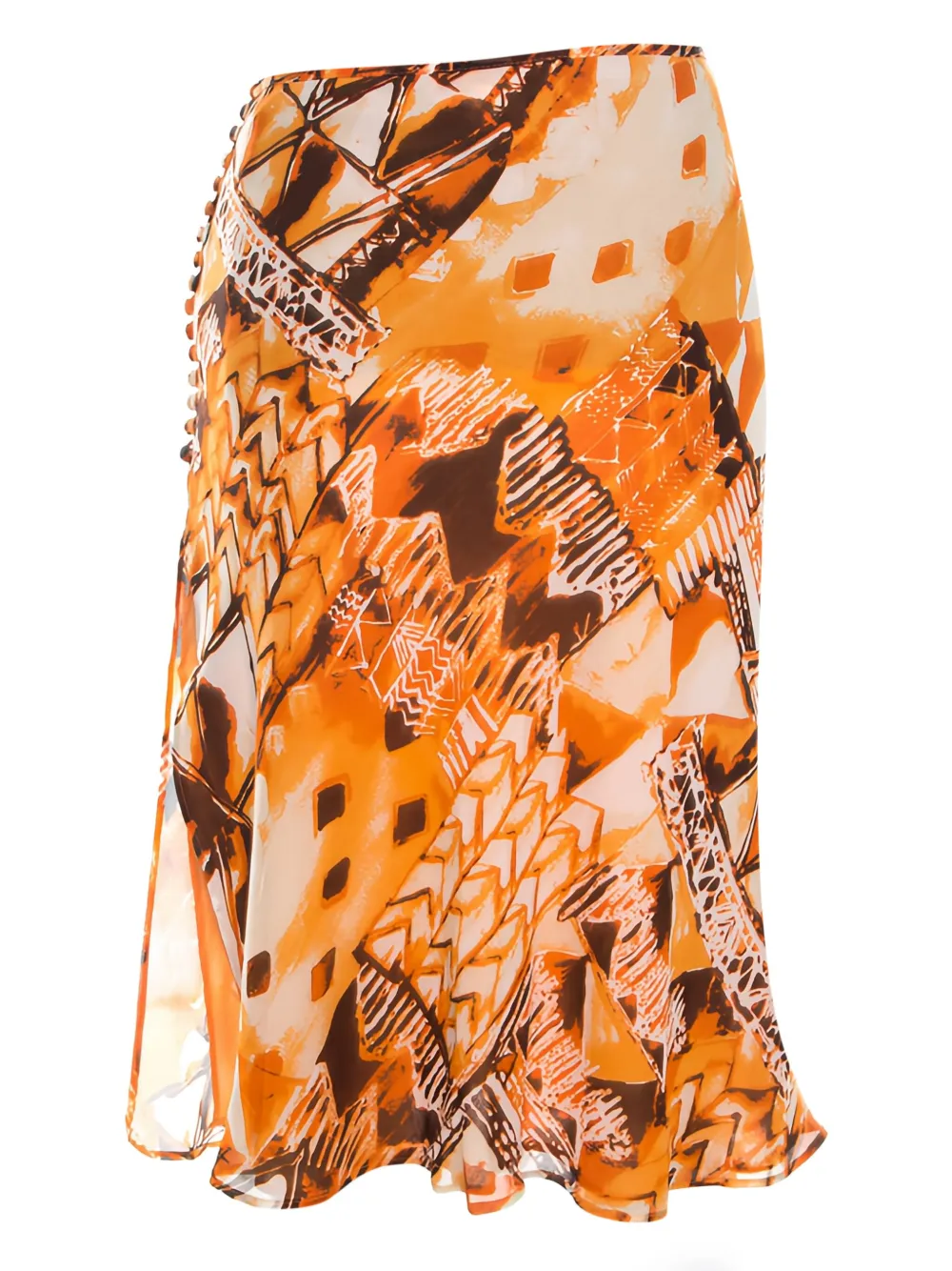 Escada Pre-Owned abstract-print silk skirt | Image 2
