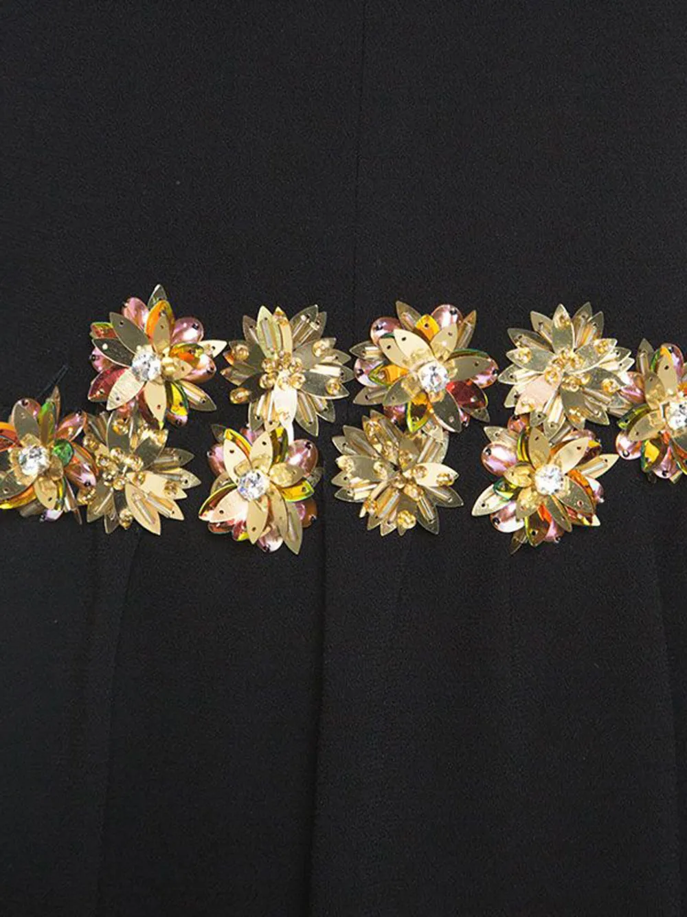 Tory Burch 2024 maxi-jurk met kralentaille - Zwart