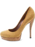 Gucci Pre-Owned 135mm Bumblebee pumps - Yellow