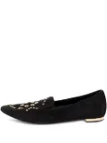 Burberry Pre-Owned suede eyelet-detail loafers - Black