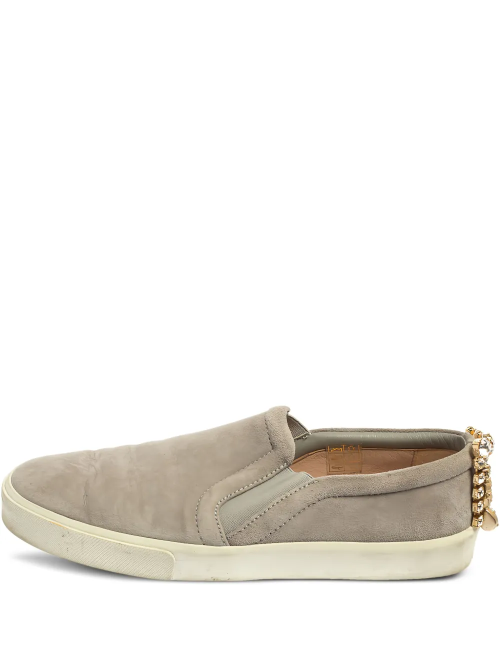 pre-owned Harlow suede slip-on sneakers