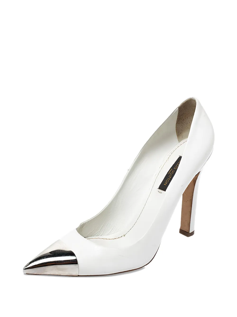 Louis Vuitton Pre-Owned 120mm Leather Heeled Pumps | White | FARFETCH