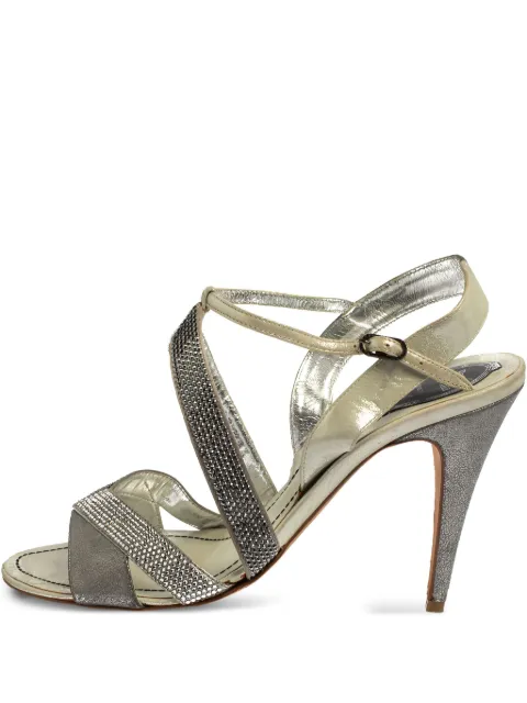 René Caovilla Pre-owned Sandalen mit Kristallen 105mm