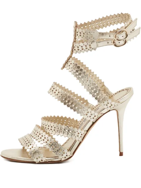 Manolo Blahnik sandalias con tacón de 110mm 2024