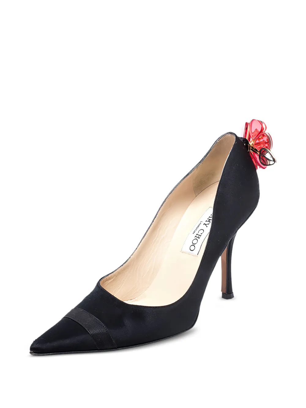 Jimmy Choo Pre-Owned 100mm satin pointed-toe pumps | Image 2