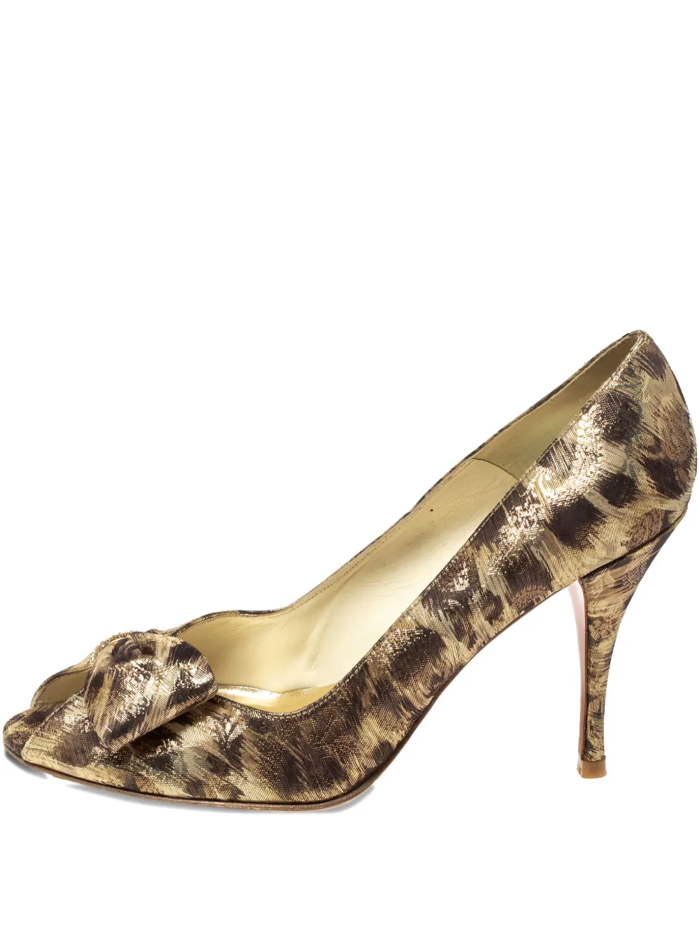 Stuart Weitzman leopard-print heeled pumps | металлик | Image 1