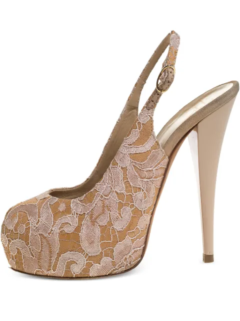 Giuseppe Zanotti Vintage 135mm lace-embellished heeled pumps 