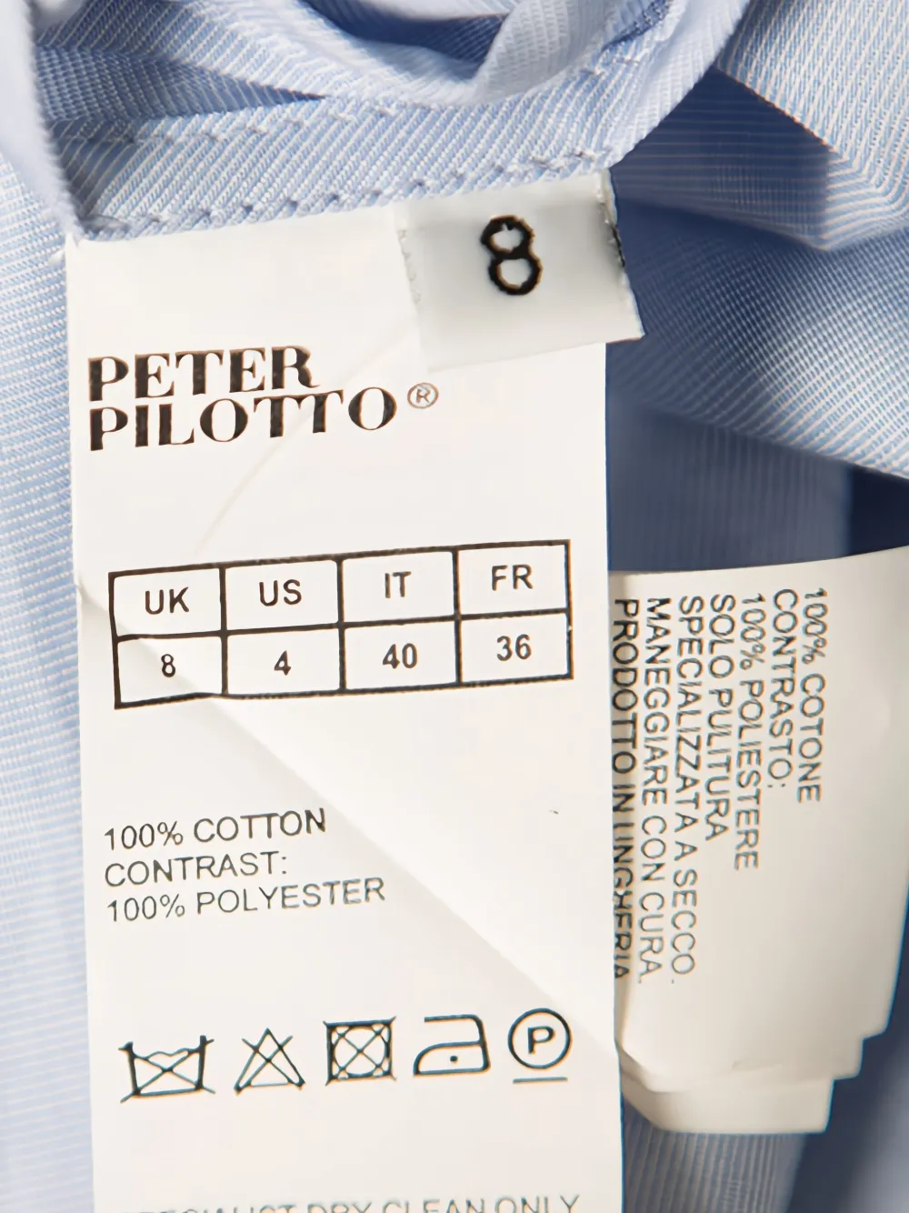 Pre-owned Peter Pilotto Floral-embroidered Top In Blue