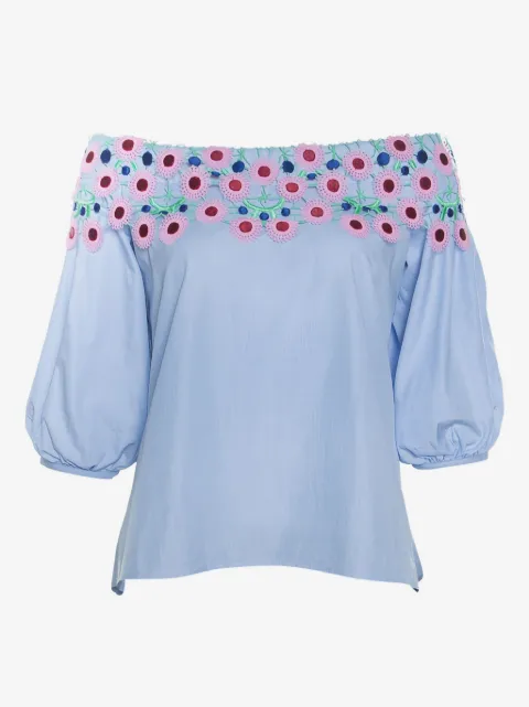 Peter Pilotto floral-embroidered top 