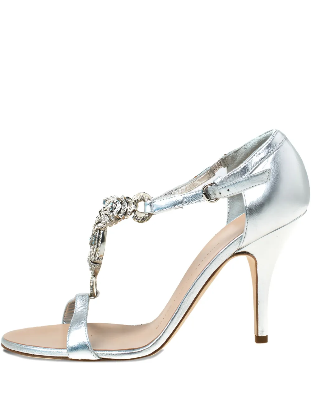Giuseppe Zanotti Vintage 100mm embellished heeled sandals | Silver | Image 1