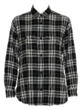 Saint Laurent Pre-Owned plaid shirt - Black