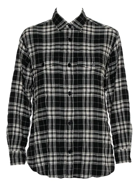 Saint Laurent Pre-Owned camisa a cuadros