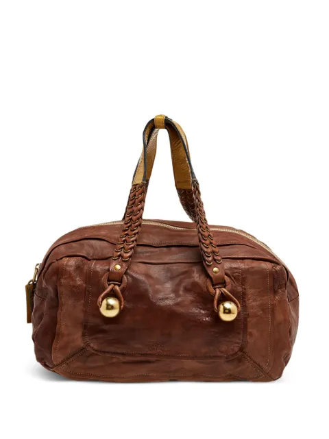 Chloé Pre-Owned braided-handle leather shoulder bag