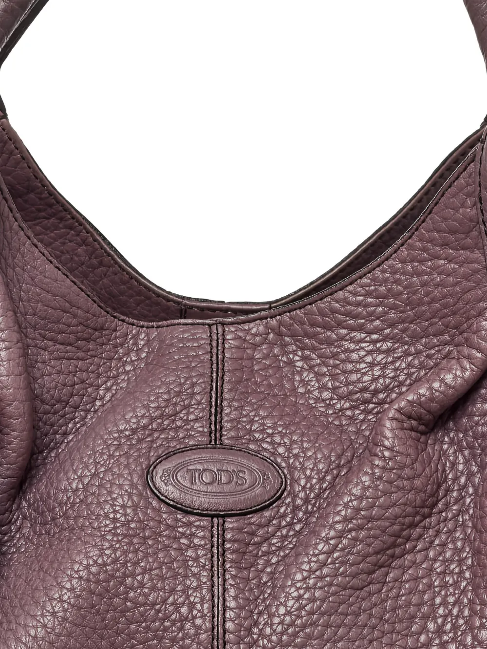 Pre-owned Tod's Vintage Sacca Media Hobo Shoulder Bag In Purple