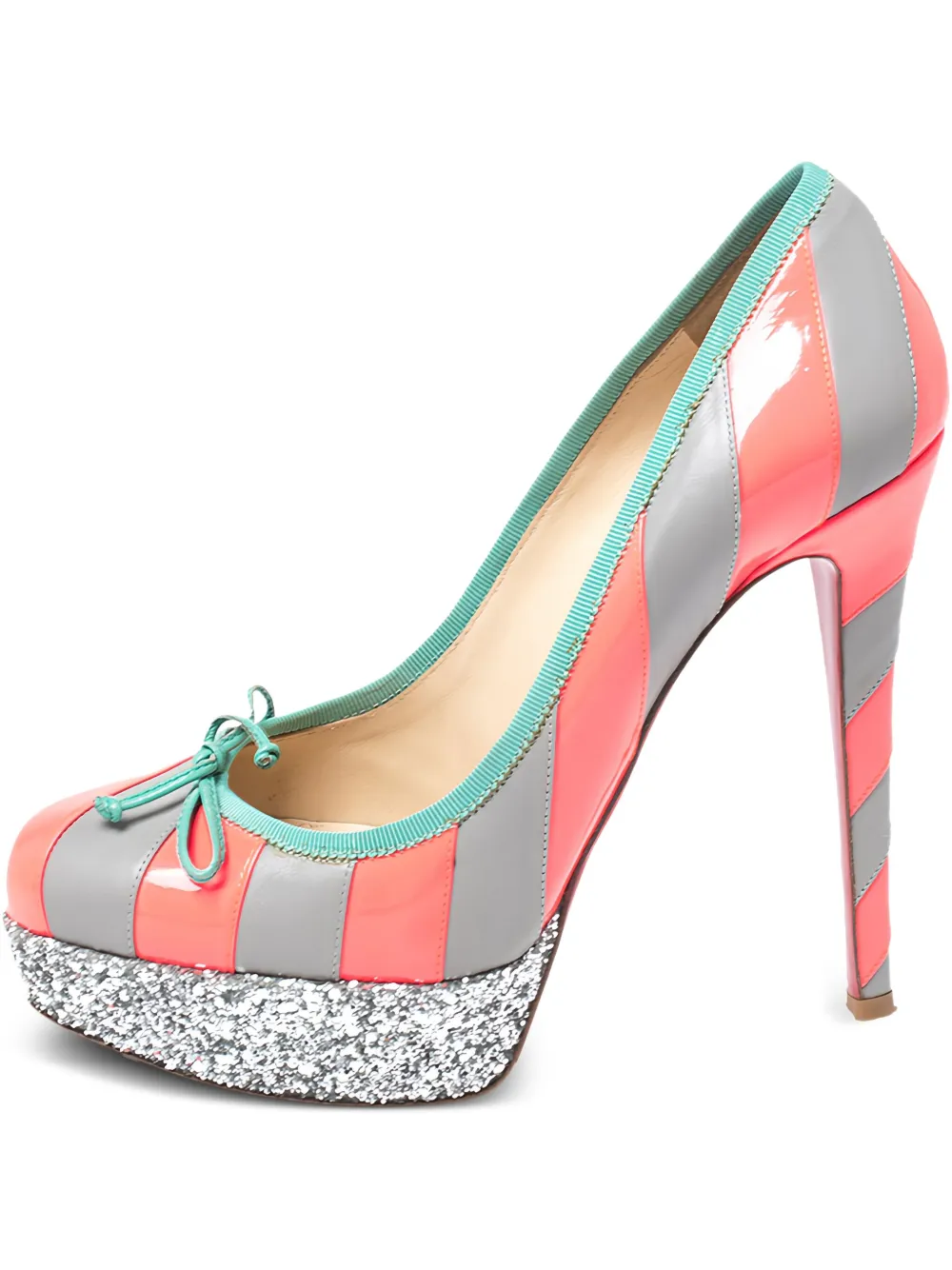 Christian Louboutin Pre-Owned グリッター パンプス 130mm - グレー Christian Louboutin Pre-Owned グリッター パンプス 130mm - グレー