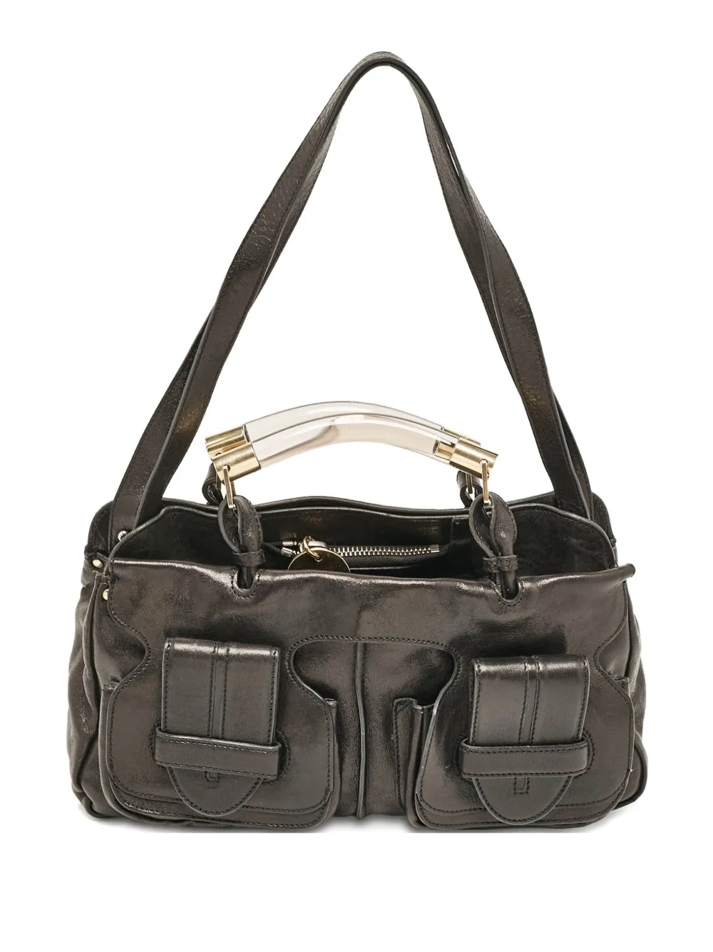 Saskia leather satchel bag