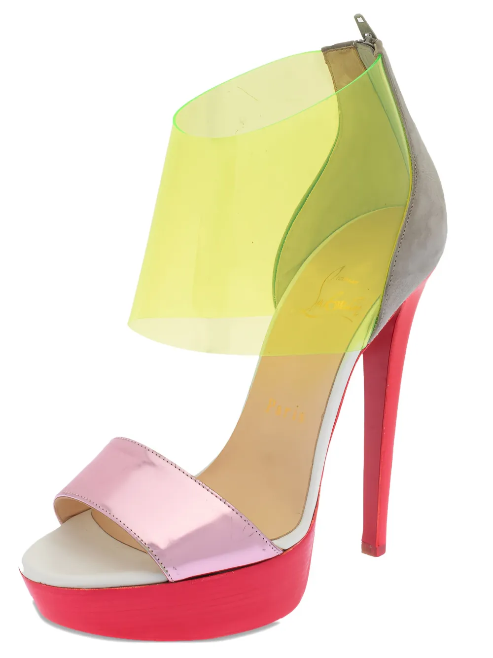 Christian Louboutin Pre-Owned Dufoura sandalen met hak - Roze